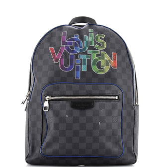 Louis Vuitton Josh Backpack Limited Edition Interlinked Logo Damier Graphite