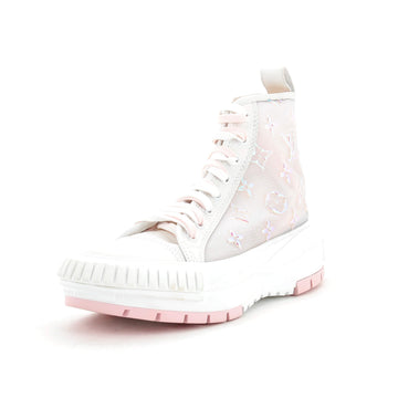 Louis Vuitton Women's LV Squad Sneaker Boots Monogram Iridescent Technical Mesh