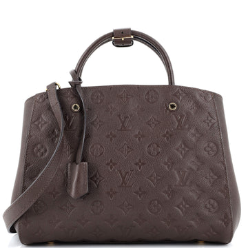 Louis Vuitton Montaigne Handbag Monogram Empreinte Leather MM