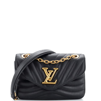 Louis Vuitton Black Quilted Leather New Wave Chain PM Bag