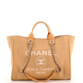 Chanel Deauville NM Tote Mixed Fibers Medium