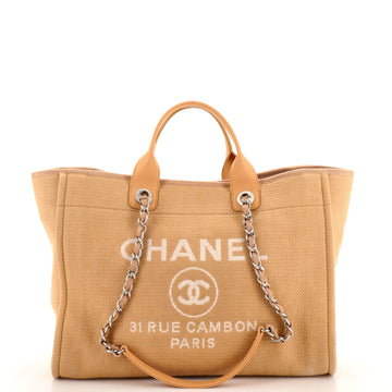 Chanel Deauville NM Tote Mixed Fibers Medium