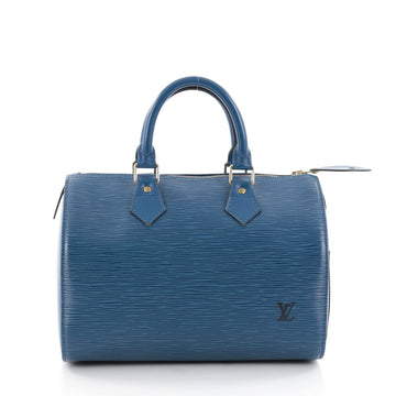 Louis Vuitton Speedy Handbag Epi Leather 25 Blue 2394901