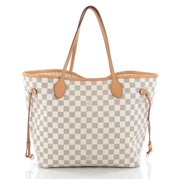 Louis Vuitton Neverfull Tote Damier MM White