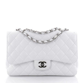 Chanel Classic Single Flap Bag Quilted Caviar Jumbo 2395001