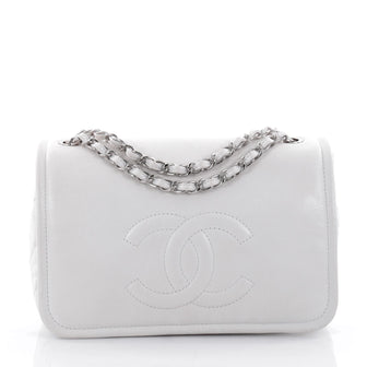 Chanel Timeless CC Flap Bag Caviar Large White