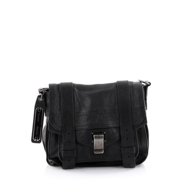 Proenza Schouler PS1 Pouch Leather Black 2395201