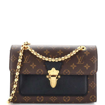 Louis Vuitton Victoire Handbag Monogram Canvas and Leather Brown 2395301