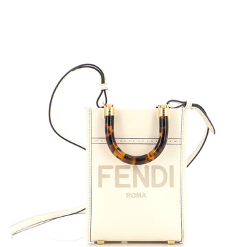 Fendi Sunshine Shopper Tote Leather Mini