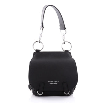 Burberry Bridle Handbag Leather Medium Black 2396201