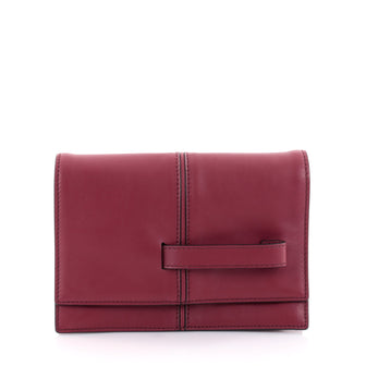 Valentino My Own Code Clutch Leather Red 2396301