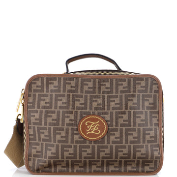 Fendi Zip Around Travel Bag Zucca Coated Canvas Small