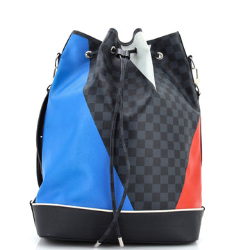 Louis Vuitton Noe Marin Handbag Regatta Damier Cobalt