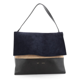  Celine All Soft Tote Suede Blue 2397701
