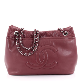 Chanel Timeless CC Soft Tote Caviar Medium Red