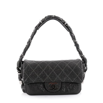 Chanel Lady Braid Flap Bag Quilted Distressed Lambskin 2398101