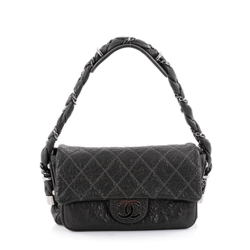 Chanel Lady Braid Flap Bag Quilted Distressed Lambskin 2398101