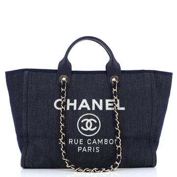 Chanel Deauville Tote Denim Medium