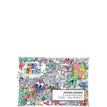 Louis Vuitton Trio Enveloppe Pouch Limited Edition Monogram Comics Canvas GM