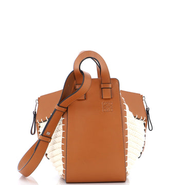 Loewe Hammock Bag Leather and Crochet Small