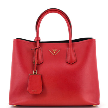 Prada Cuir Double Tote Saffiano Leather Large
