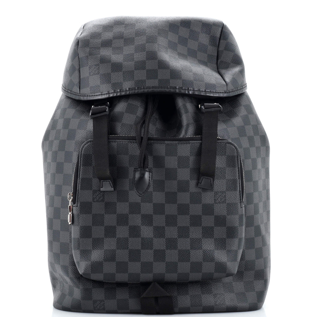 louis vuitton backpack graphite Louis Vuitton Zack Backpack Damier Graphite Black 23981229