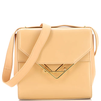Bottega Veneta Clip Flap Bag Leather