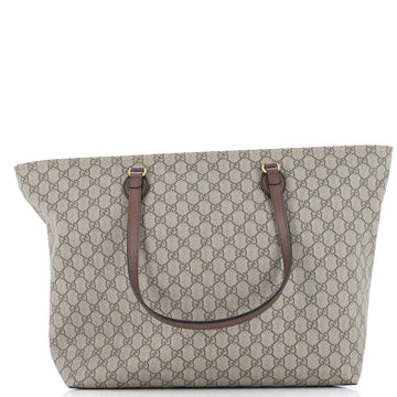 Gucci Ophidia Zip Tote GG Coated Canvas Medium