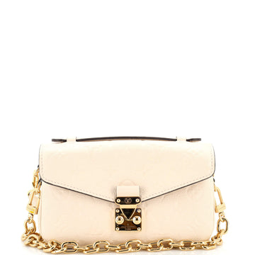 Louis Vuitton Pochette Metis Monogram Empreinte Leather East West