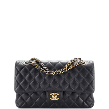 Chanel Classic Double Flap Bag Quilted Caviar Medium