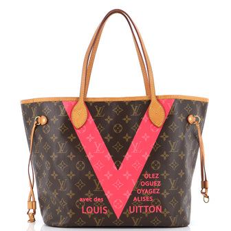 Louis Vuitton Neverfull NM Tote Limited Edition V Monogram Canvas MM