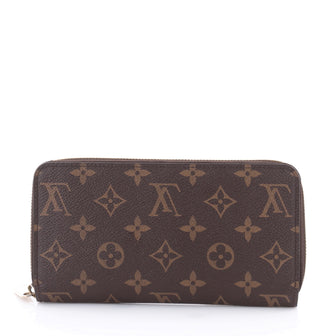 Louis Vuitton Zippy Wallet Monogram Canvas Brown