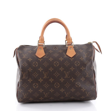 Louis Vuitton Speedy Handbag Monogram Canvas 30 Brown 2399002