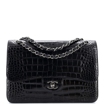 Chanel Classic Double Flap Bag Alligator Jumbo