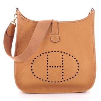 Hermes Evelyne Crossbody Gen I Fjord GM Brown 2399302