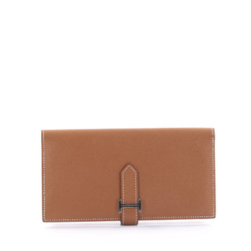 Hermes Bearn Wallet Epsom Long Brown 2399304