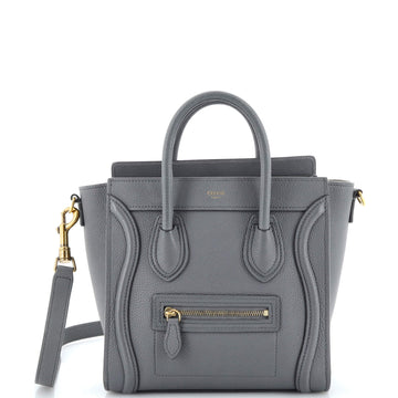 Celine Luggage Bag Grainy Leather Nano