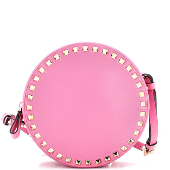 Valentino Garavani Rockstud Round Crossbody Bag Leather