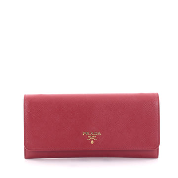 Prada Wallet on Chain Saffiano Leather Red 2399801