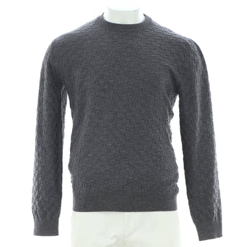 Louis Vuitton Men's Damier Signature Crewneck Sweater Wool
