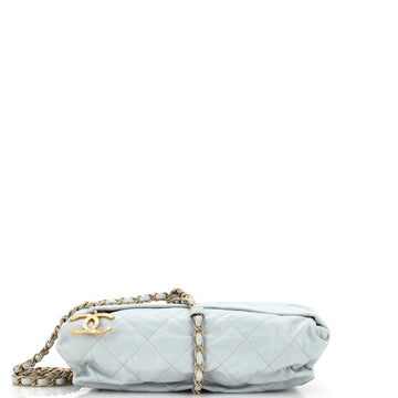 Chanel Midnight Swim Baluchon Clutch Quilted Calfskin