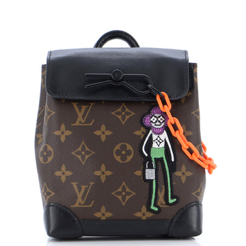 Louis Vuitton Steamer Bag Monogram Canvas with LV Friends Patch XS