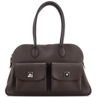 Hermes Caravas Handbag Leather 43