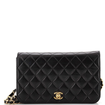 Chanel Vintage Full Flap Bag Quilted Lambskin Medium