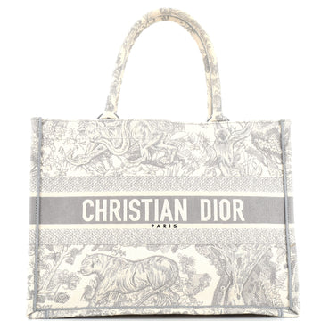 Christian Dior Book Tote Embroidered Canvas Medium
