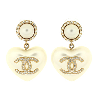 Chanel heart earrings gold - Gem