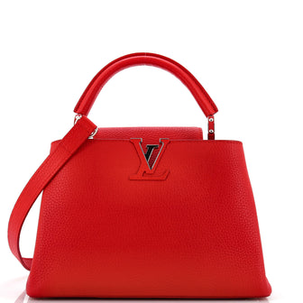 Louis Vuitton LV Capucines BB red scarlet Leather ref.670100