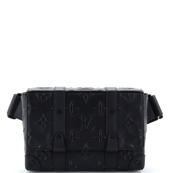 Louis Vuitton Noir Monogram Seal Trunk Sling Bag – The Closet