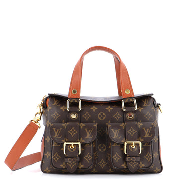 Louis Vuitton Manhattan NM Handbag Monogram Canvas with Leather