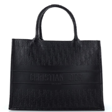 Christian Dior Book Tote Oblique Embossed Calfskin Medium